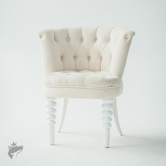 White cushion chair